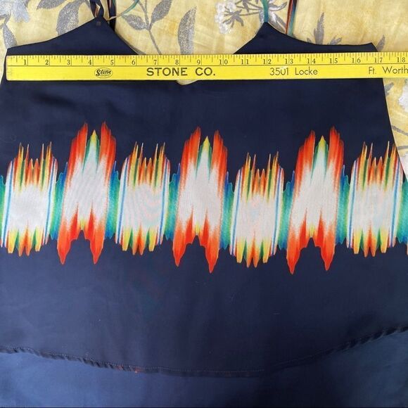 Collective Concepts Layered Adjustable Strap Flame Print Cami - Small - Picture 8 of 10